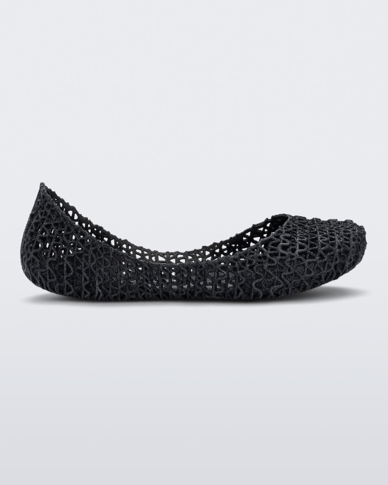Mini Melissa Campana Papel Flat-Kids Black