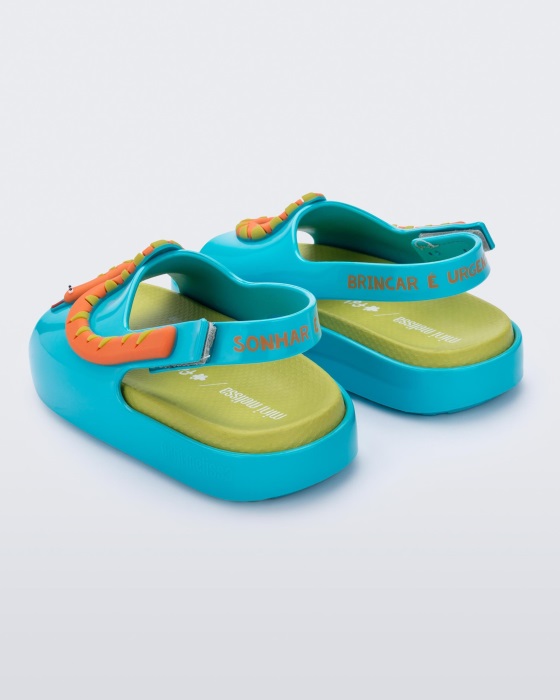 Mini Melissa Cloud Fabula Sandal-Baby Blue-Green