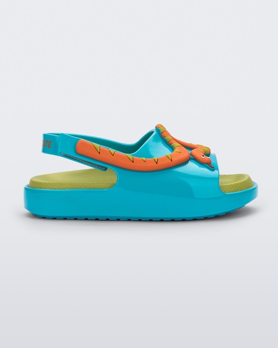 Mini Melissa Cloud Fabula Sandal-Baby Blue-Green