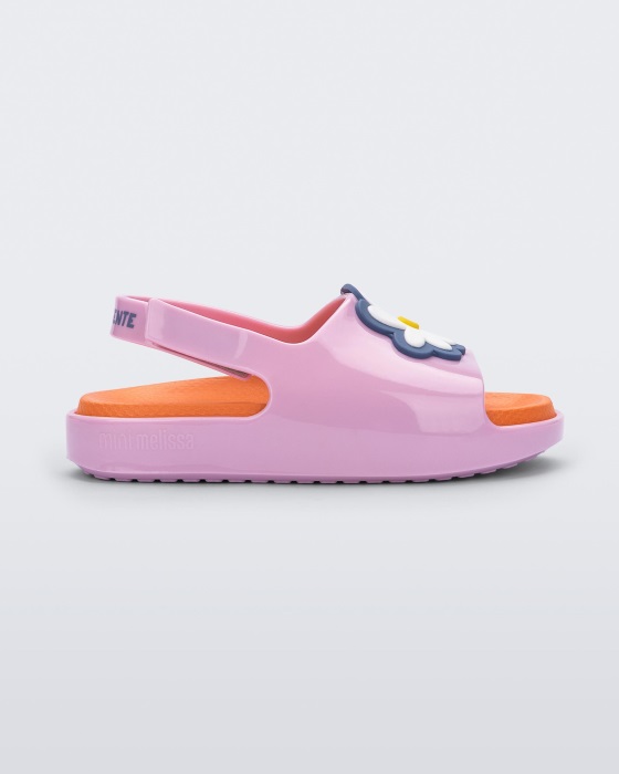 Mini Melissa Cloud Fabula Sandal-Baby Pink-Orange