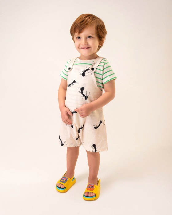 Mini Melissa Cloud Fabula Sandal-Baby Yellow-Blue