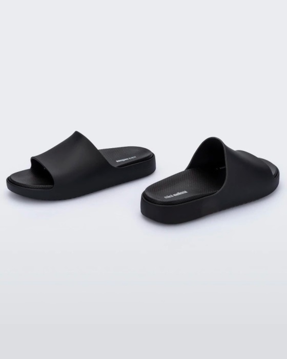 Mini Melissa Cloud Slide-Kids Black