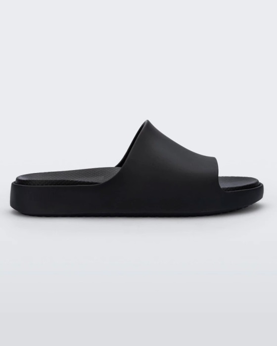 Mini Melissa Cloud Slide-Kids Black