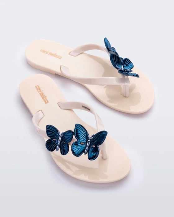 Mini Melissa Harmonic Fly-Kids Beige-Blue