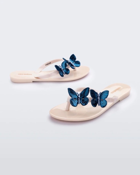 Mini Melissa Harmonic Fly-Kids Beige-Blue
