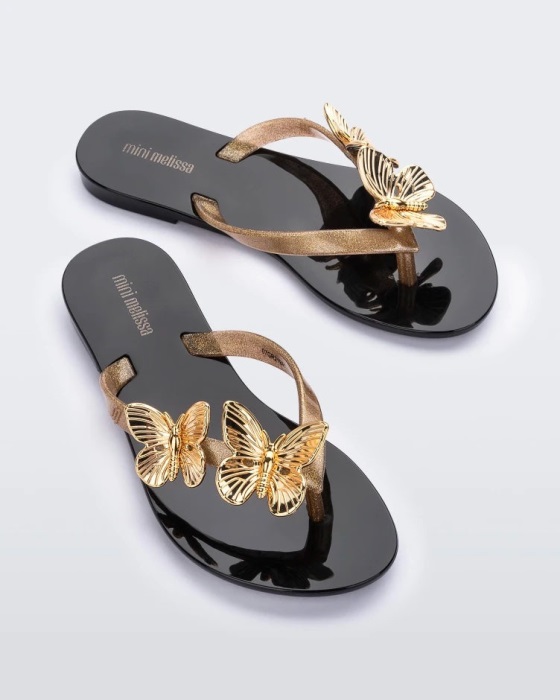 Mini Melissa Harmonic Fly-Kids Black-Gold