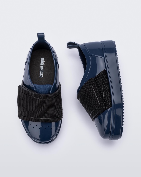 Mini Melissa Jelly Pop Sneaker-Baby Blue-Black