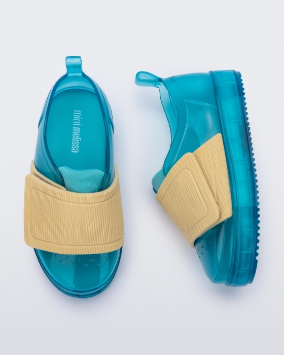 Mini Melissa Jelly Pop Sneaker-Baby Blue-Yellow