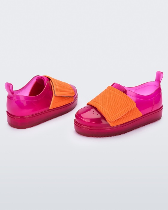 Mini Melissa Jelly Pop Sneaker-Baby Pink-Orange