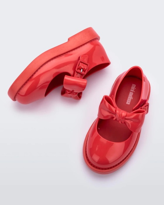 Mini Melissa Lola Flat-Baby Red