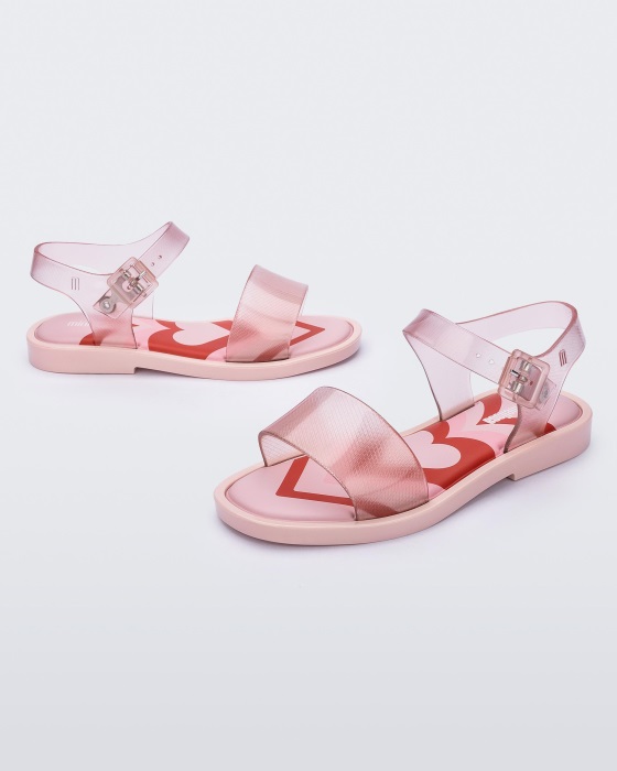 Mini Melissa Mar Jelly Pop Sandal-Youth & Kids Clear Pink