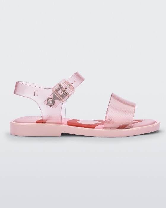 Mini Melissa Mar Jelly Pop Sandal-Youth & Kids Clear Pink