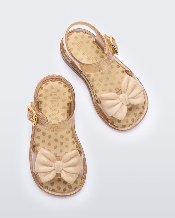 Mini Melissa Mar Princess Sandal-Baby Beige