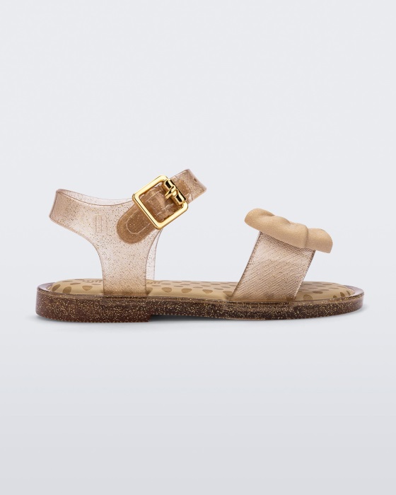 Mini Melissa Mar Princess Sandal-Baby Beige