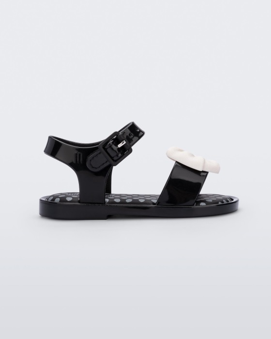 Mini Melissa Mar Princess Sandal-Baby Black