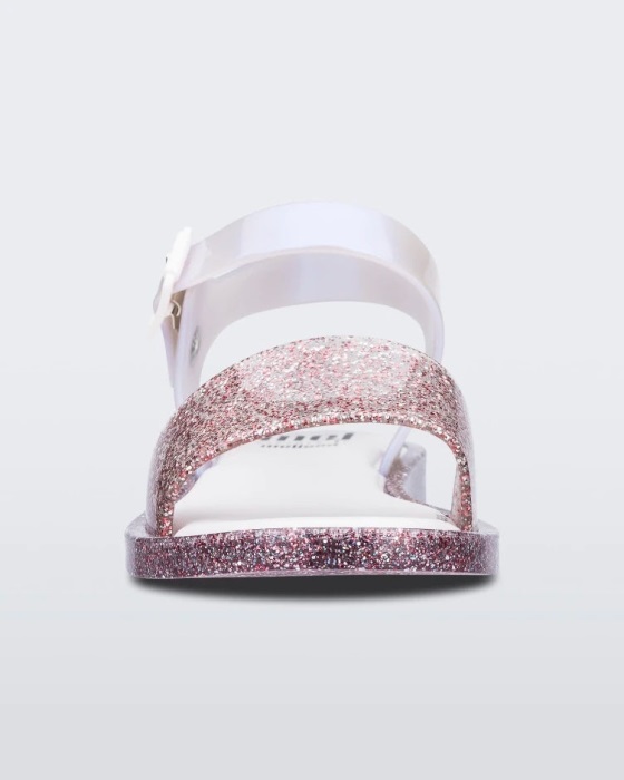 Mini Melissa Mar Sandal-Kids Pink Glitter-Pearl