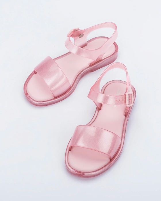 Mini Melissa Mar Sandal-Kids Pink-Glitter