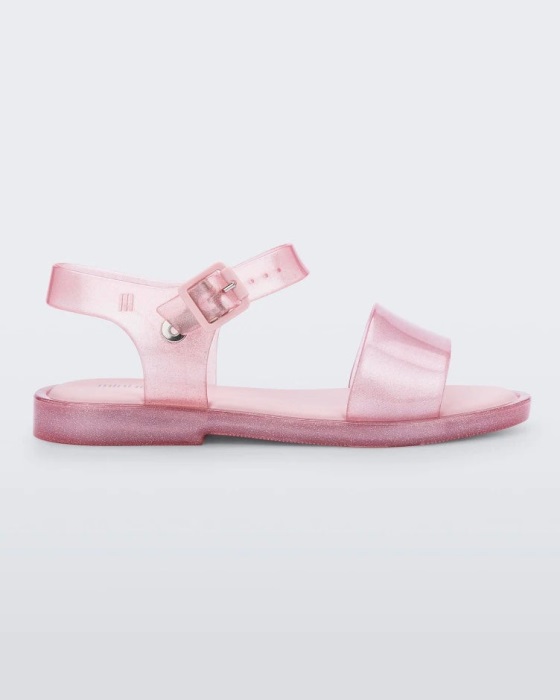 Mini Melissa Mar Sandal-Kids Pink-Glitter