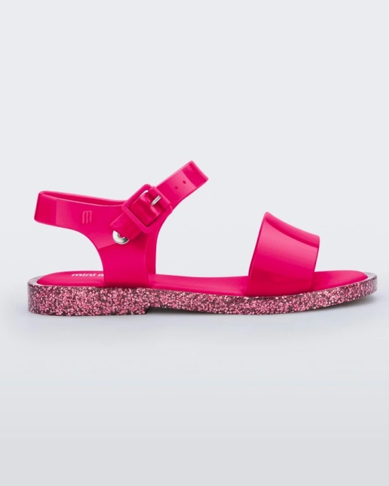 Mini Melissa Mar Sandal-Kids Pink-Pink Glitter