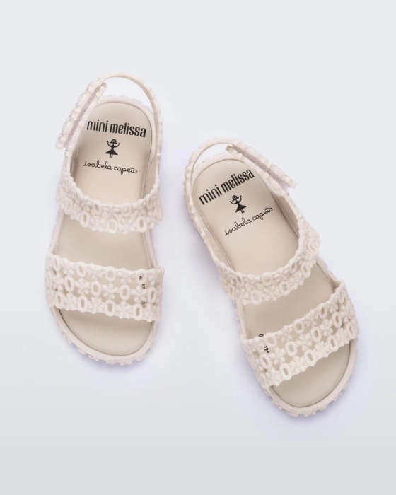 Mini Melissa Panc Isabela Capeto Sandal-Baby Beige