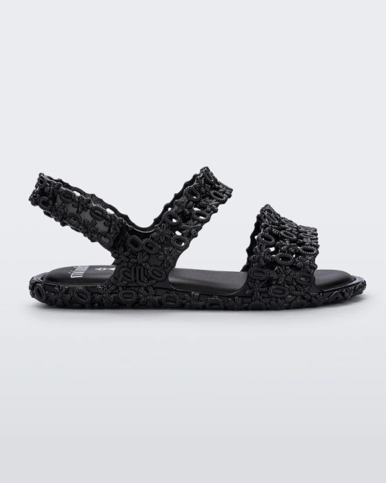 Mini Melissa Panc Isabela Capeto Sandal-Baby Black