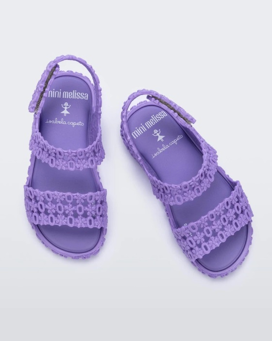 Mini Melissa Panc Isabela Capeto Sandal-Baby Lilac