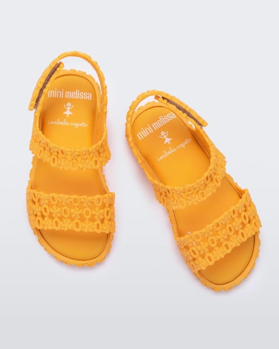 Mini Melissa Panc Isabela Capeto Sandal-Baby Yellow
