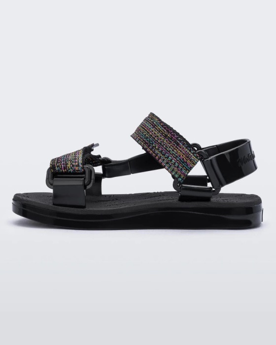 Mini Melissa Papete Rider Sandal-Kids Black