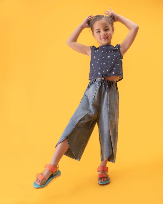 Mini Melissa Papete Rider Sandal-Kids Blue