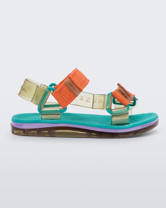 Mini Melissa Papete Rider Sandal-Kids Blue