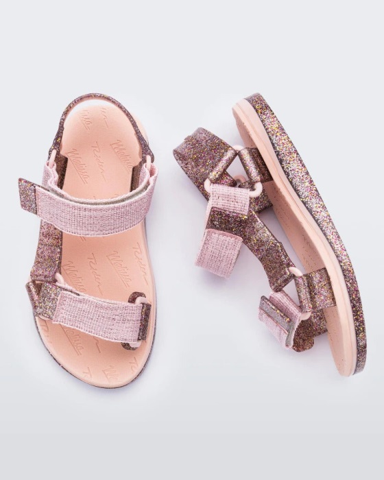 Mini Melissa Papete Rider Sandal-Kids Pink