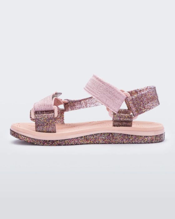 Mini Melissa Papete Rider Sandal-Kids Pink