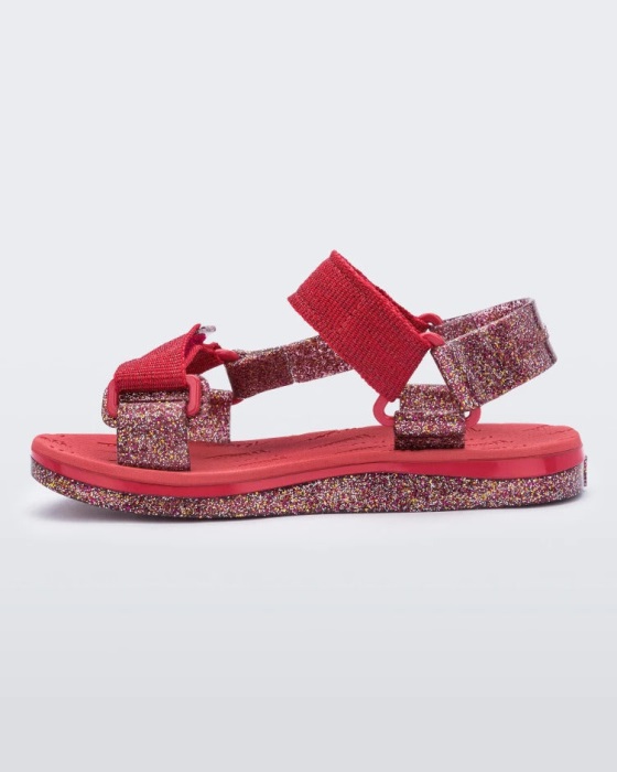 Mini Melissa Papete Rider Sandal-Kids Red