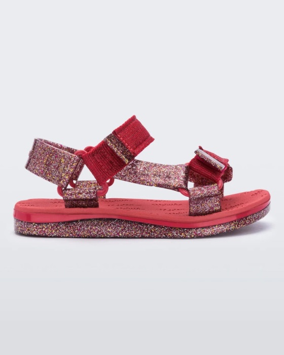 Mini Melissa Papete Rider Sandal-Kids Red