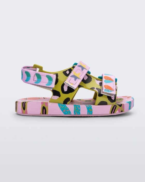 Mini Melissa Ping Pong Fabula Sandal-Baby Lilac-Blue