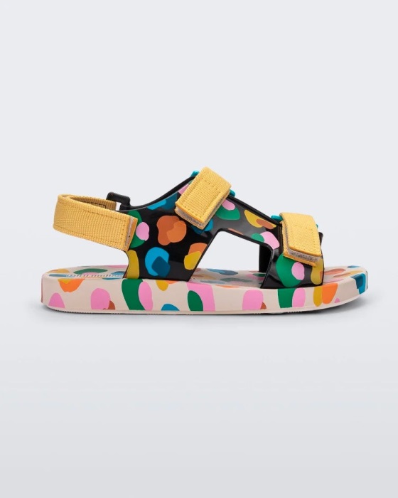 Mini Melissa Ping Pong Fabula Sandal-Kids Beige-Mustard