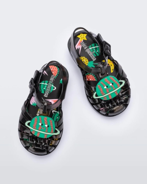 Mini Melissa Possession Fabula Sandal-Baby Black