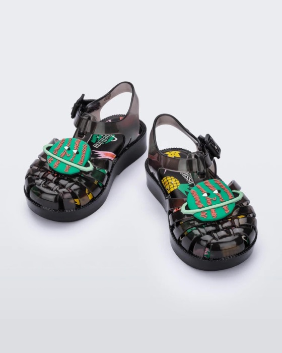 Mini Melissa Possession Fabula Sandal-Baby Black
