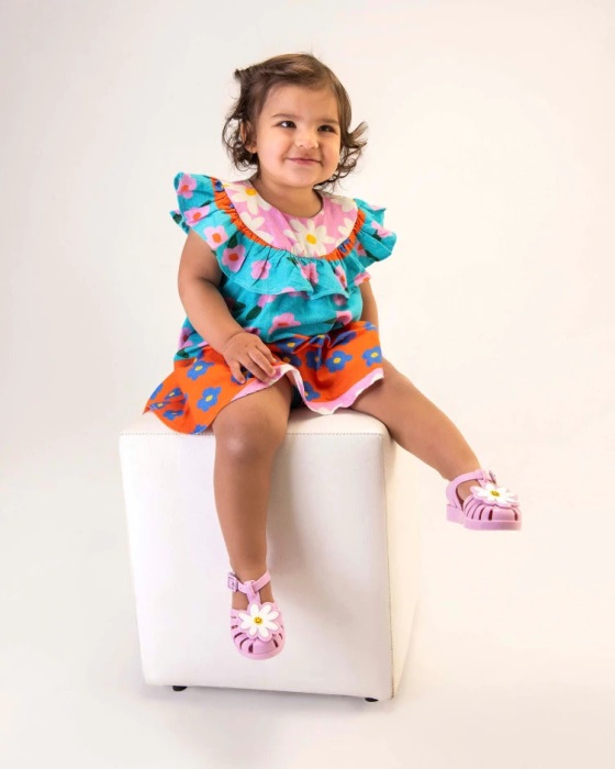 Mini Melissa Possession Fabula Sandal-Baby Pink