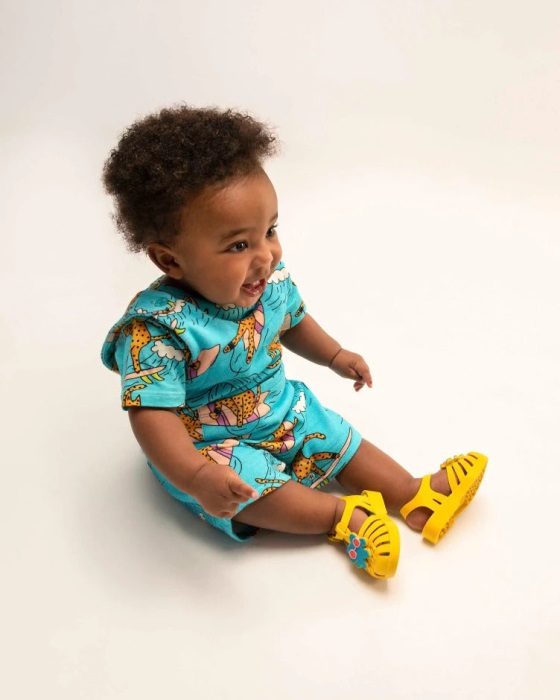 Mini Melissa Possession Fabula Sandal-Baby Yellow
