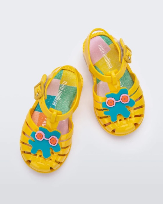 Mini Melissa Possession Fabula Sandal-Baby Yellow