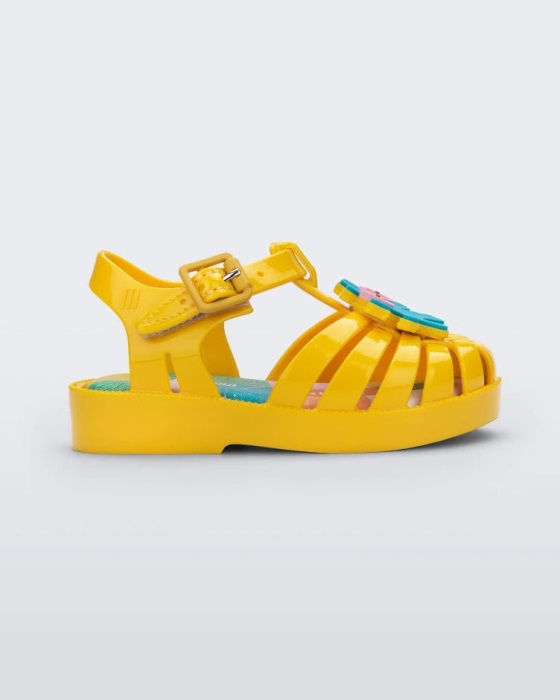 Mini Melissa Possession Fabula Sandal-Baby Yellow