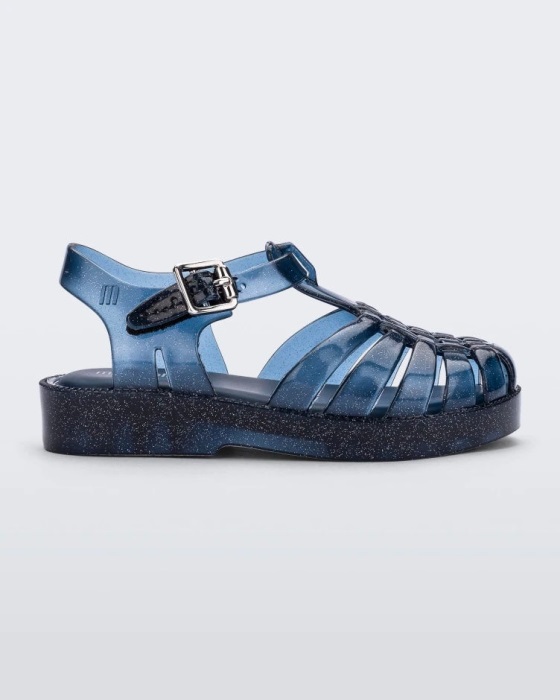 Mini Melissa Possession Final De Ano Sandal-Baby & Toddler Blue Glitter-Blue