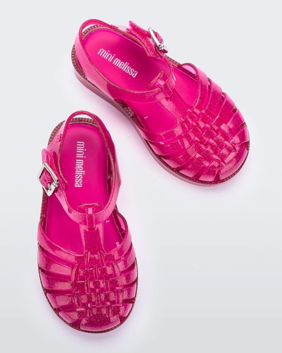 Mini Melissa Possession Final De Ano Sandal-Baby & Toddler Pink Glitter-Pink