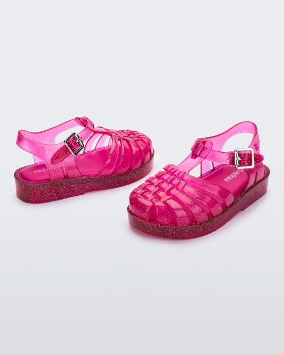 Mini Melissa Possession Final De Ano Sandal-Baby & Toddler Pink Glitter-Pink