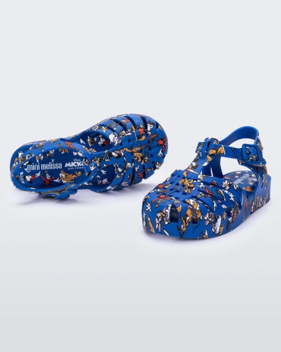 Mini Melissa Possession Mickey & Friends Sandal-Baby Blue