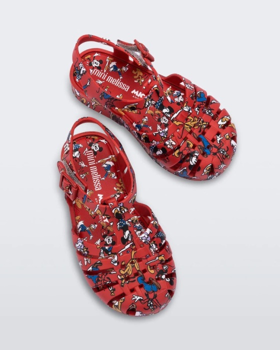 Mini Melissa Possession Mickey & Friends Sandal-Baby Red