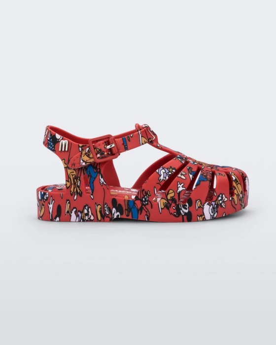 Mini Melissa Possession Mickey & Friends Sandal-Baby Red