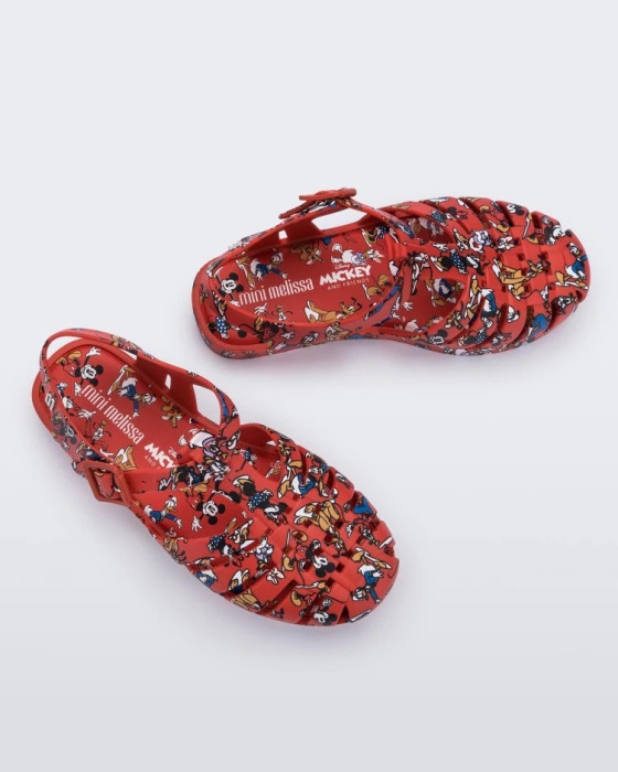 Mini Melissa Possession Mickey & Friends Sandal-Kids Red