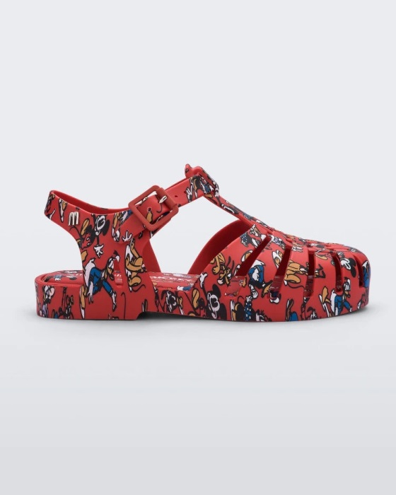 Mini Melissa Possession Mickey & Friends Sandal-Kids Red